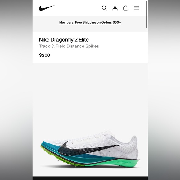 Nike Dragonfly 2 Elite track & field spikes - Picture 1 of 14